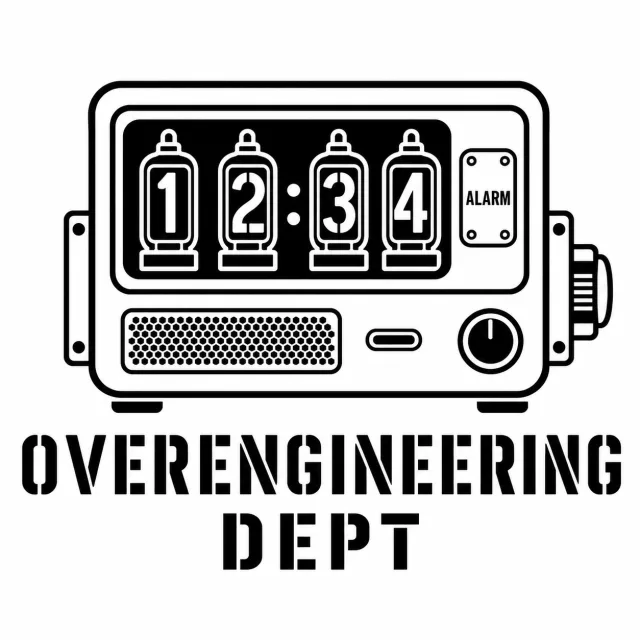 The Overengineering Department clock mark